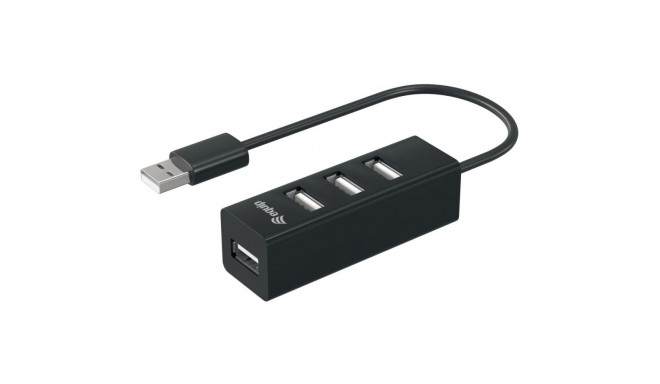"Equip USB-Hub 4-Port 2.0 ->4x2.0 480Mbps o.Netzteil sw"