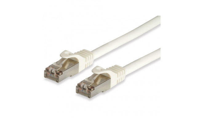 "Equip Patchkabel Cat6A S/FTP 2xRJ45 0.50m weiß Cat7ProLSZH Polybeutel"