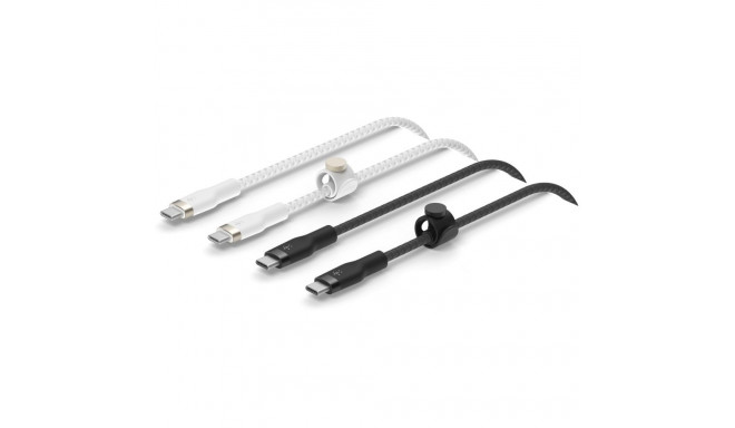 "Belkin PRO Flex Silikon-Kabel, USB-C/USB-C 2.0, 1m, Doppelpack"
