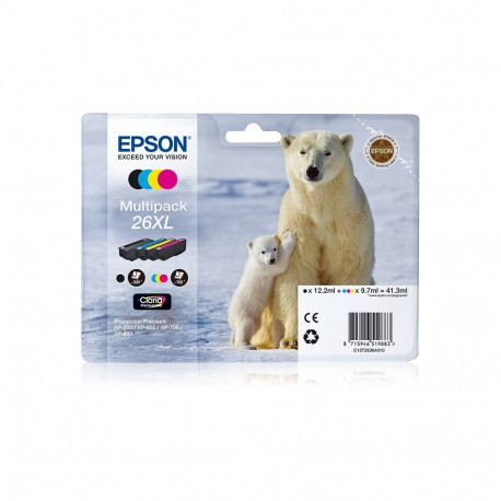 "Epson Tinte 3LB 26XL ink cartridge black and tri-colour high capacity 41.3ml 1-pack blister without