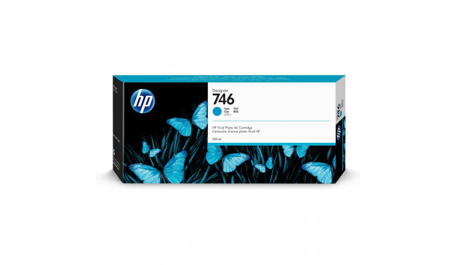 "HP 746 300-ml Cyan Ink Cartridge"