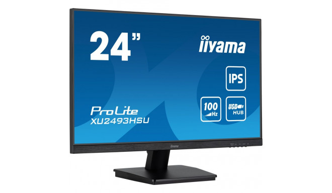 "IIYAMA 60.5cm (23.8"") XU2493HSU-B7 16:9 HDMI+DP+2xUSB IPS"