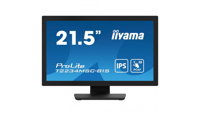 "IIYAMA 54.6cm (21.5"") T2234MSC-B1S 16:9 M-Touch HDMI+DP IPS retail"