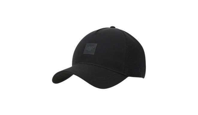Czapka z daszkiem 4F U372 głęboka czerń 4FWSS25ACABU372 20S L/XL