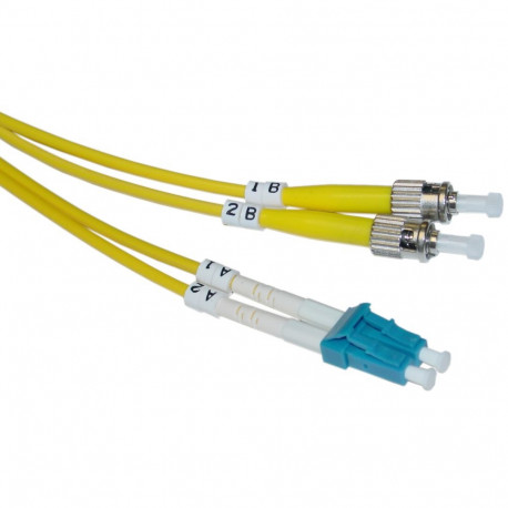 Enhanced LC - ST G.652D YELLOW LSZH 2F 2.0mm ZDPX 1M