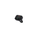 Fm modulator Baseus Car 5.0 FM transmitter 2xUSB + USB-C Black