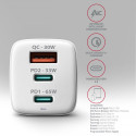 ACU-DPQ65W GaN 3xport seinalaadija 65W valge