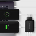 ACU-DPQ100 GaN 3xport seinalaadija 100W must