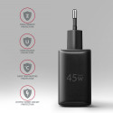 ACU-PQ45 PD&QC 2-port seinalaadija 45W must