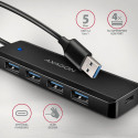 HUE-C1A HUB 4-pordiline USB 3.2 Gen 1 19 cm kaabel