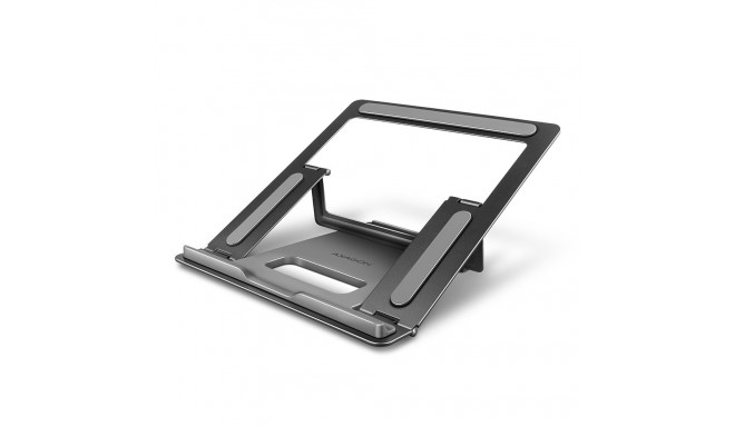 Axagon STND-L alumiiniumist sülearvutialus 10–16-tollistele sülearvutitele, neli reguleeritavat asen