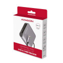 Aluminum high-speed USB-C 3.2 Gen 1 memory card reader. 3 slots UHS-II.