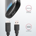 AXAGON EEM2-SA USB micro-B 3.2 Gen 1 - M.2 SATA SSD 30-80mm kruvivaba sooneline karp