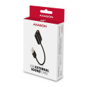 AXAGON ADA-12 USB 2.0 stereo audio mini-adapter 15 cm kaabli pikkus