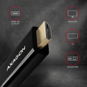 AXAGON RVD-HI14C2 DisplayPort HDMI adapterkaabel 4K/30 Hz 180 cm pikk must