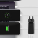 Axagon GaN seinalaadija 240V / 3x port (USB + topelt USB-C) PD3.0/QC4+/PPS/Apple, 65W koguvõimsus