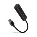 AXAGON HMA-CR3A 3x USB-A + SD/microSD USB3.2 Gen 1 metall hub 20cm USB-A kaabel