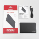 AXAGON EE25-SL external 2 5"-Gehause USB 3.0 / SATA III - USB-A schwarz