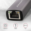 AXAGON ADE-TR Gigabit Ethernet 10/100/1000 Adapter - USB 3.1 Typ A Titangrau