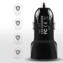 AXAGON PWC-5V5 autolaadija nutikas 5V 2 4A + 2 4A 24W must