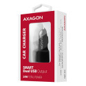 AXAGON PWC-5V5 autolaadija nutikas 5V 2 4A + 2 4A 24W must