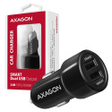 AXAGON PWC-5V5 autolaadija nutikas 5V 2 4A + 2 4A 24W must