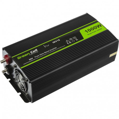 Green Cell Registered Voltage Car Inverter 24V to 230V 1000W Full Sine Wave