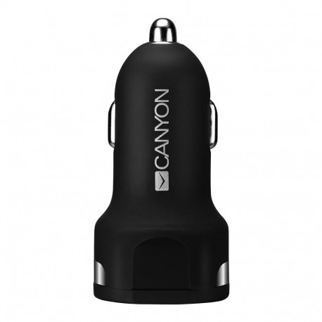 Canyon KFZ-Ladegerat 2Port 2.4A 2xUSB-A black