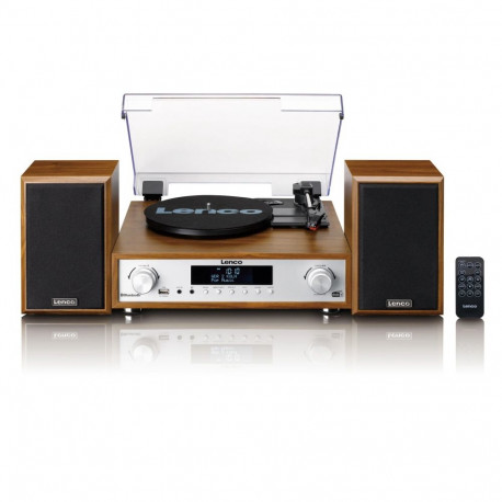Lenco HiFi stereosüsteem vinüülplaadimängijaga, DAB+/FM-raadio ja Bluetoothiga MC-160WD stereosüstee