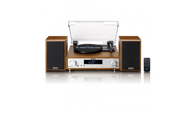 Lenco HiFi stereosüsteem vinüülplaadimängijaga, DAB+/FM-raadio ja Bluetoothiga MC-160WD stereosüstee