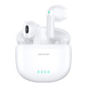 Joyroom JR-TL11 Bluetooth kõrvasisesed mürasummutavad juhtmevabad valged kõrvaklapid