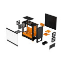 Fractal Design | Pop Air RGB | Side window | Orange Core TG Clear Tint | ATX, mATX, Mini ITX | Power