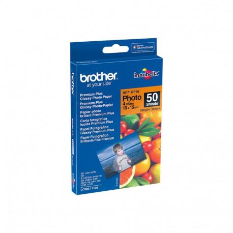 BROTHER BP71GP50 photo paper A6 50BL 190g/qm for MFC-6490CW DCP-375CW 6890CDW