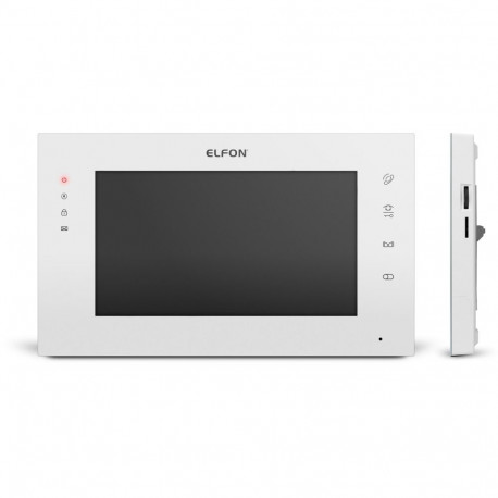 7" Monitor Elfon OP-VM7F White