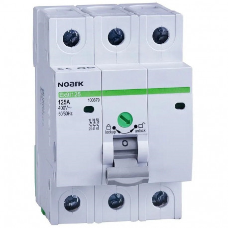 Switch-disconnector 3 modules wide, 3-gear, 100A