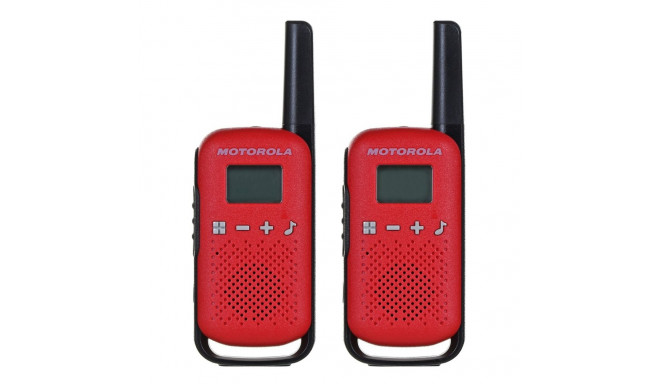 Motorola TALKABOUT T42 kahepoolne raadio 16 kanalit must, punane