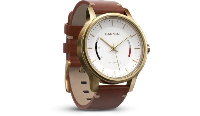 Garmin activity tracker Vivomove Premium, gold/leather