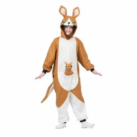 Costume for Children My Other Me Brown Kangaroo M 3 Pieces