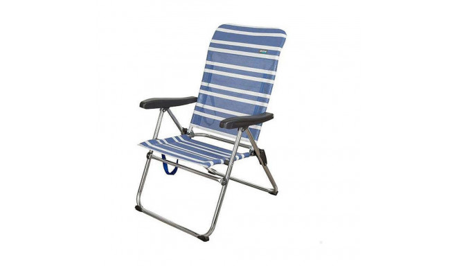 Beach Chair Color Baby 61 x 63 x  93 cm White Navy Blue