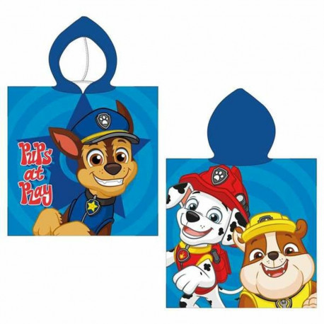 Pludmales dvielis The Paw Patrol Zils 50 x 115 cm