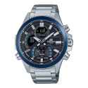 Men's Watch Casio ECB-30DB-1AEF Black Silver Men's Watch Casio ECB-30DB-1AEF Black Silver