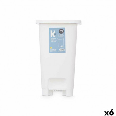 Pedal bin ABK-142 2 ABK-142 2 White Plastic 25 L (6 Units)