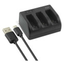 GoPro akulaadija KSIX Hero 5 USB-C Must