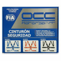 6 kinnitusega rakmed Fia Racing OCC Motorsport - Must