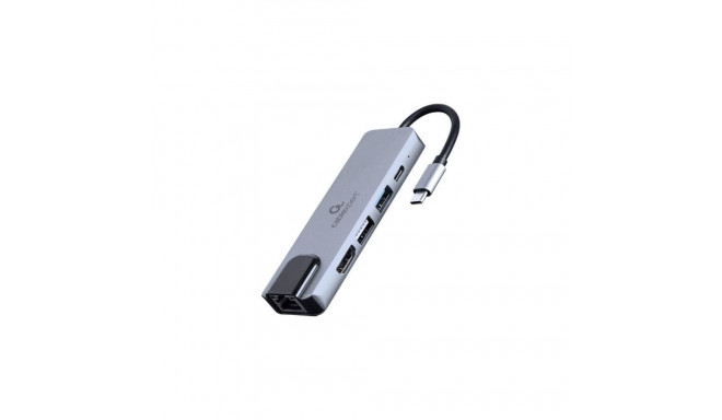 Gembird I/O ADAPTER USB-C TO HDMI/USB3/5IN1 A-CM-COMBO5-04