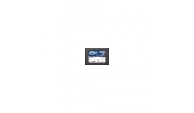 Patriot SSD||Burst Elite|960GB|SATA 3.0|3D NAND|Write speed 320 MBytes/sec|Read speed 450 MBytes/sec