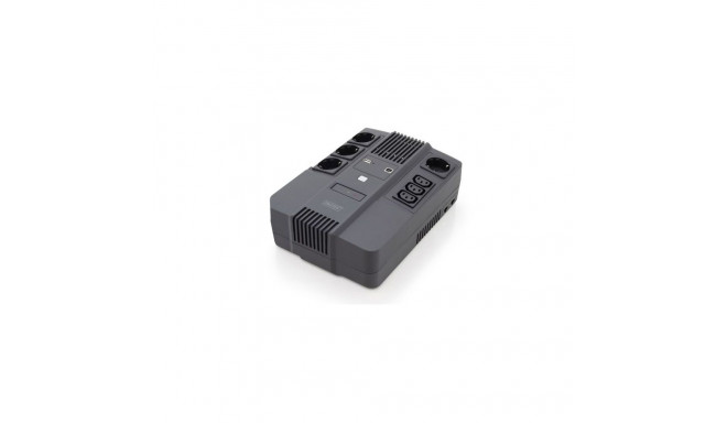 Digitus All-in-One UPS, 600VA/360W, LED 12V/7Ah x1, 4x CEE 7/7,3x IEC C13, USB, RJ45