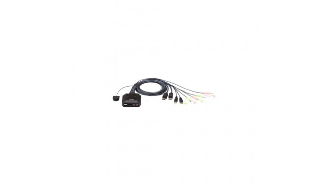 Aten USB DisplayPort Cable with Remote Port Selector CS22DP 2-Port KVM Switch