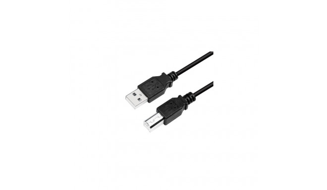 Logilink CU0007B USB 2.0 cable 2 m, USB 2.0 B (male), USB 2.0 A (male)