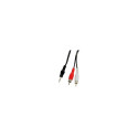 Sbox 3.5mm M.->2 X RCA M, 2M 3.5-2RCA-M/M-2